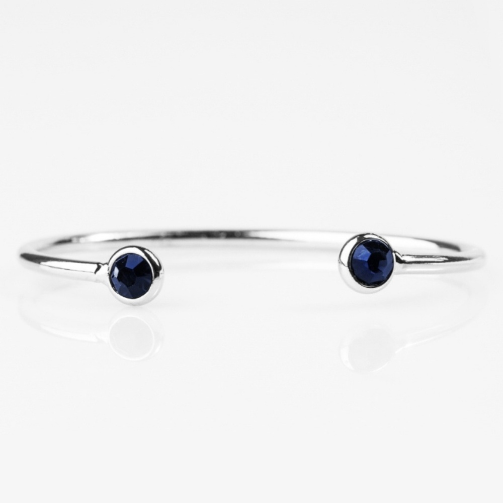 Blue Bracelet - SHINE All Shine Gem Skinny Cuff - Picture 1 of 2